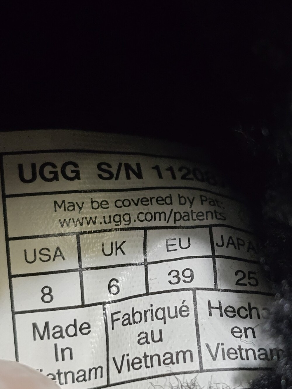 UGG Oh Fluffita Black Curly Sheepskin Platform Slide Sandals Women's Size 8 - Picture 10 of 10